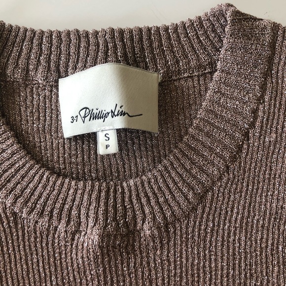 3.1 Philip Lim Lycra dusty pink top - Picture 3 of 4